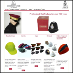 Screen shot of the C W Headdress Ltd website.