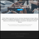 Screen shot of the William Robert Associates Ltd website.