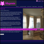 Screen shot of the Magenta Interiors Ltd website.