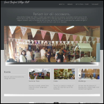 Screen shot of the Great Barford Village Hall Ltd website.