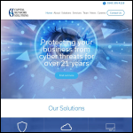 Screen shot of the Capital Network Solutions Ltd website.