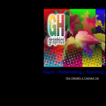 Screen shot of the G.H. Graphics Ltd website.