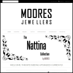 Screen shot of the Moores Jewellers Ltd website.