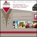 Screen shot of the Abg Construction & Mineral Tools Ltd website.