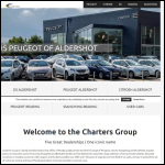 Screen shot of the Charters Court (Aldershot) Ltd website.