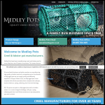 Screen shot of the Medley Pots Ltd website.