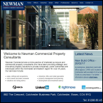 Screen shot of the Newman Commercial Ltd website.