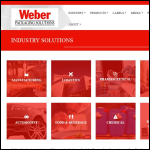 Screen shot of the Weber Packaging Solutions Ltd website.