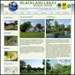 Screen shot of the Blackland Leisure Ltd website.