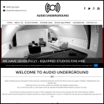 Screen shot of the Audio Underground website.