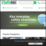 Screen shot of the Safetec Direct Ltd website.