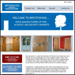 Screen shot of the Brystewood Architectural Joinery Ltd website.