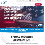 Screen shot of the Spinal Injuries Association website.