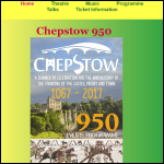 Screen shot of the Chepstow Festival website.