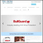 Screen shot of the Triarom Ltd website.