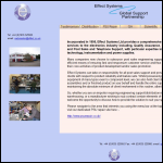 Screen shot of the Effect Systems Ltd website.