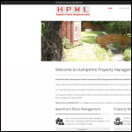 Screen shot of the Hampshire House Management Company Ltd website.