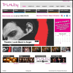 Screen shot of the Trinity Theatre & Arts Centre Ltd website.