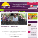 Screen shot of the Carers of Barking & Dagenham website.