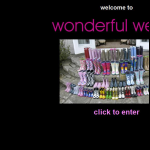 Screen shot of the Wonderful Wellies website.