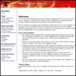 Screen shot of the Armchair Armoury Ltd website.