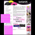 Screen shot of the FanFair uk website.