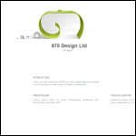 Screen shot of the 875 Design Ltd website.