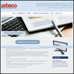 Screen shot of the Pabsco Ltd website.