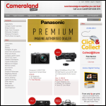 Screen shot of the Cameraland Ltd website.