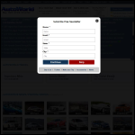 Screen shot of the Autoworld (Netherton) Ltd website.