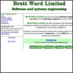 Screen shot of the Brett Ward Ltd website.
