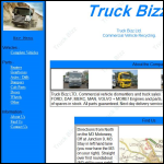 Screen shot of the Truck Bizz Ltd website.