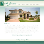 Screen shot of the St James Group Ltd website.