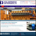 Screen shot of the Holderness Ship Repairers Ltd website.