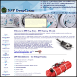 Screen shot of the DPF Deep Clean website.