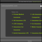 Screen shot of the Auto Assist Ltd website.