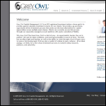 Screen shot of the Grey Owl Management Ltd website.