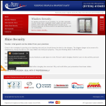 Screen shot of the Shire Security Ltd website.