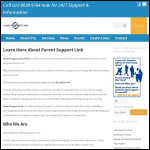 Screen shot of the Parent Support Link website.