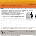Screen shot of the Ronaldson Ltd website.