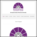 Screen shot of the Kingsgate Community Association website.