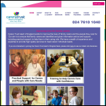 Screen shot of the Crossroads, Coventry & Warwickshire website.