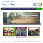 Screen shot of the The Akshaya patra Foundation website.
