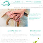 Screen shot of the My Homecare website.