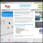 Screen shot of the Jackson Electrical Services Ltd website.