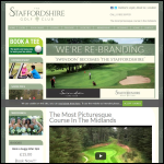 Screen shot of the The Staffordshire Golf Club website.