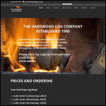 Screen shot of the The Hardwood Log Company Ltd website.