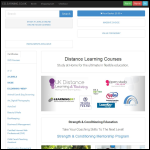 Screen shot of the EZ Learning website.