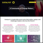 Screen shot of the Catalyst Ministries website.