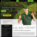 Screen shot of the Gardening Services Woodside Ltd website.